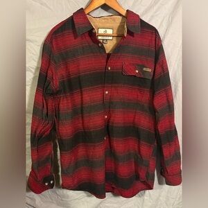 Legendary Whitetails Red and Black Flannel Men's Shirt